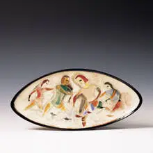 plate by Polia Pillin, 1950s, ceramic, sold Jun 2001