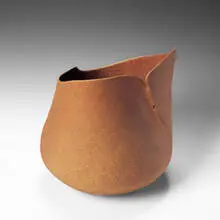 stoneware sculpture by Richard DeVore, c. 1994, stoneware, sold Jun 2001