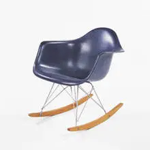 Charles and Ray Eames, rocker, 1950s, fiberglass, zinc, birch