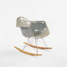 Charles and Ray Eames, rocker, 1950, fiberglass, birch, zinc
