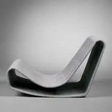 chair by Willy Guhl, 1954, fibrated concrete, sold Jun 2001