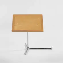 book stand by Bruno Mathsson, 1950s, birch, chrome steel, sold Jun 2001