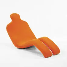 Olivier Mourgue, Bouloum, 1968, steel, foam, wool