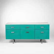 Modern Management Group cabinet by George Nelson, 1957, steel, aluminum,, sold Jun 2001