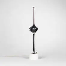 Arredoluce, lamp, 1960s, chrome-plated and enameled metal