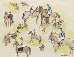 Jockeys by Paul Maze, sold Jun 2019