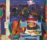 Leon Francesco Morrocco Rsa Rgi, Musical Still Life and the Hampstead Pond