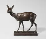 August Gaul, Sicherndes Reh, 1913, Bronze mit brauner Patina. Höhe: 32,5 cm (12 ¾ in.)