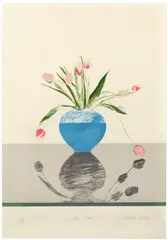 Pretty Tulips by David Hockney, 1969, Farblithographie auf Velin, sold Nov 2014