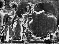 Otto Steinert, Amorphe Strukturen (Verwitterte Tapete), 1949, Vintage. Silbergelatineabzug