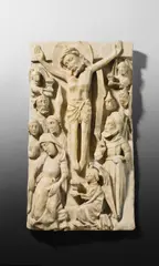 Nottingham Englisch, Kreuzigung Christi. Um 1480, Alabaster