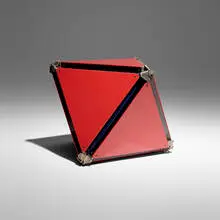 Buckminster Fuller, Single-cell Jitterbug, 1976, plastic, aluminum
