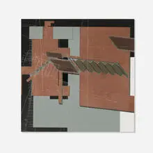 Thom Mayne, Heavy Metal, 1992, mixed media on paper