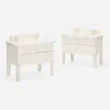 Roy McMakin, Small Three Drawer Chest, pair, 1987 / 1992, lacquered maple plywood, lacquered maple
