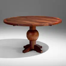 Game table for the El Vuelo Residence by Roy McMakin, 2002, claro walnut, sold Mar 2025