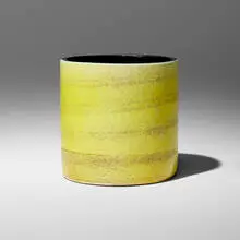 Cylinder vase by Georges Jouve, 1955, glazed stoneware, sold Mar 2025
