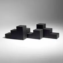 Mario Bellini, Gli Scacchi elements, set of three, 1971, Duraplum plastic