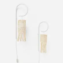 Elvire Bonduelle, Sconces, pair, 2020, PVC, straw