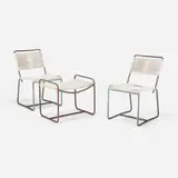 Walter Lamb, Chairs model C-5720, pair, and ottoman, model C-5706