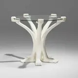 Pedro Friedeberg, Hand Foot occasional table, c. 1970, lacquered wood, glass