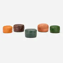 De Sede, Collection of five DS 80 ottomans, c. 1965, leather