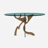 Pucci De Rossi, Dining table, 1987, glass, painted steel