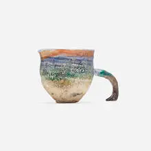 Untitled (Cup) by Robert Carston Arneson, 1965, glazed stoneware, sold Mar 2025