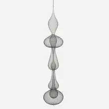 D'lisa Creager, Untitled (0125-02), 2025, hand-woven blackened copper wire