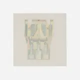 Michael Graves, Republic Bank Building and Texas Theatre, San Antonio elevation, 1982, pencil and colored pencil on tracing paper