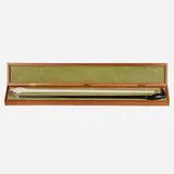 Chris Van Allsburg, White and Black Bird Canes in a Case