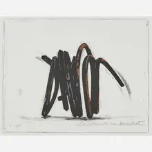 Two Indeterminate Lines by Bernar Venet, France, sold Nov 2018