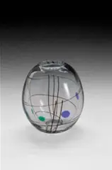 Abstracta vase by Vicke Lindstrand, 1955-1956, Kosta, sold Jun 2001