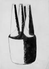 Axel Salto, drawing, 1950s, brush and ink with pencil on paper