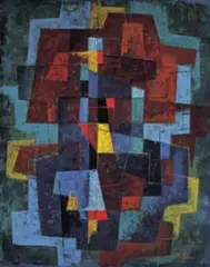Charles Haner, Untitled (Abstraction), c. 1950, oil on canvas