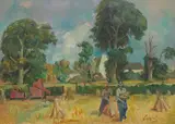 William Crosbie Rsa Rgi, Norfolk Farmhouse