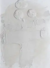 William Johnstone Obe, Plaster Relief Painting, on board