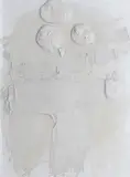 William Johnstone Obe, Plaster Relief Painting, on board