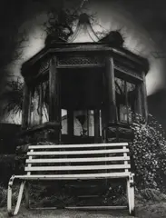 Bandstand by Murray Johnston, Black and white photograph, offered Jun 2019