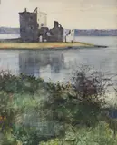 Sir John Lavery Ra Rsa Rha, Rosyth Castle, watercolour