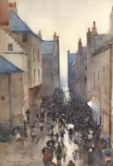 Arthur Melville Arsa Rsw Ars, Kirkwall Fair, watercolour