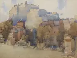 James Paterson Prsw Rsa Rws, Edinburgh Castle, watercolour