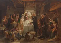 John Phillip Ra Hrsa, Scotch Baptism, oil on panel