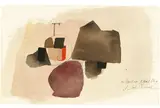 La Rondine by Julius Heinrich Bissier, 1962, Aquarell auf Ingrespapier, sold Dec 2023