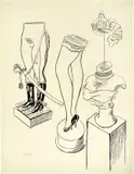 George Grosz, Sex Appeal, 1927, Rohrfeder und Pinsel und Feder in Tusche über Bleistift auf Papier