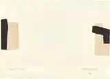 Eduardo Chillida, Aurera, 1969, Collage und Lithografiefarbe auf Papier