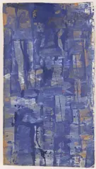 Herbert Zangs, Ohne Titel, aus der Serie „Scheibenwischer, 1957, Acryl auf Pappkarton