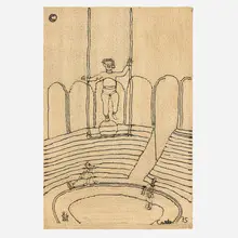 Alexander Calder, Circus tapestry, 1975, hand-woven Guatemalan maguey fiber
