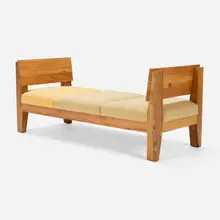 Roy McMakin, Daybed, c. 2000, upholstery, sycamore