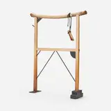 Gere Kavanaugh, Coat/blanket rack, wood, steel, bamboo