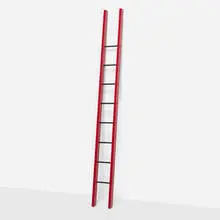 Gere Kavanaugh, Trinity College Library Ladder, painted wood, steel